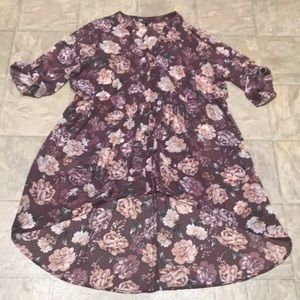 Torrid chiffon hi lo blouse. 2. EUC.